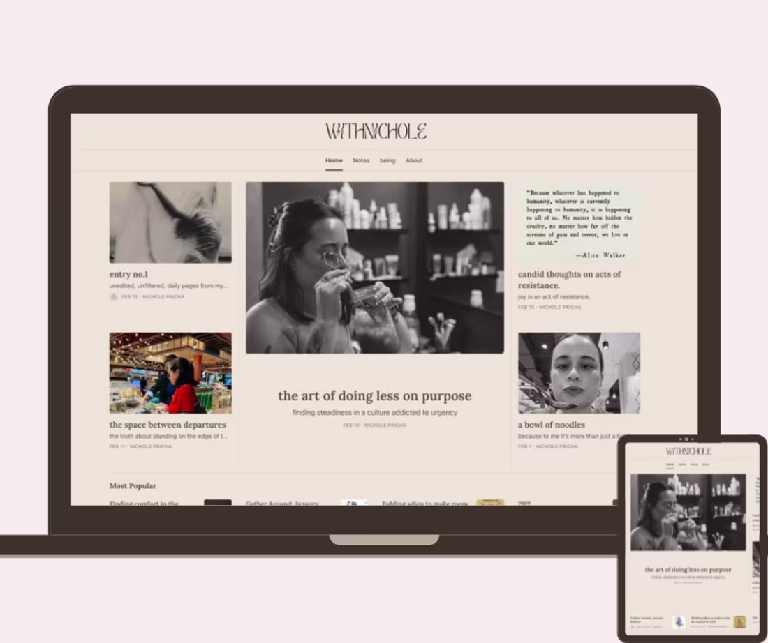 Cover image for WITHNICHOLE | Minimalist Editorial Substack