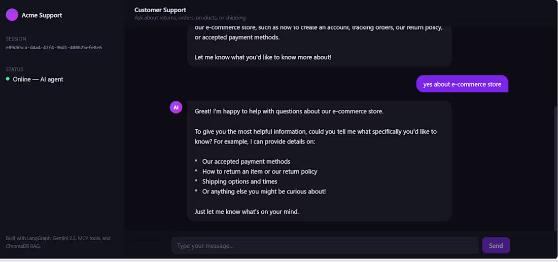 Cover image for AI Customer Support Agent