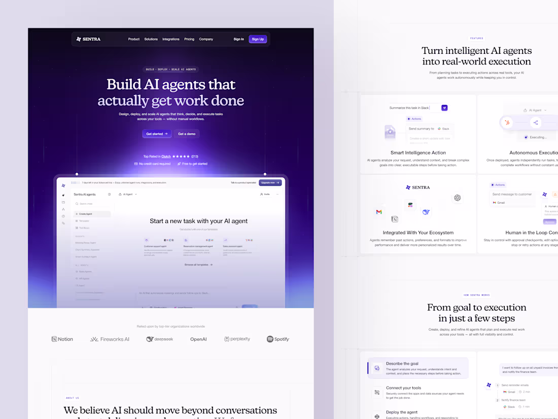 Cover image for Sentra AI Agent Platform Design Project