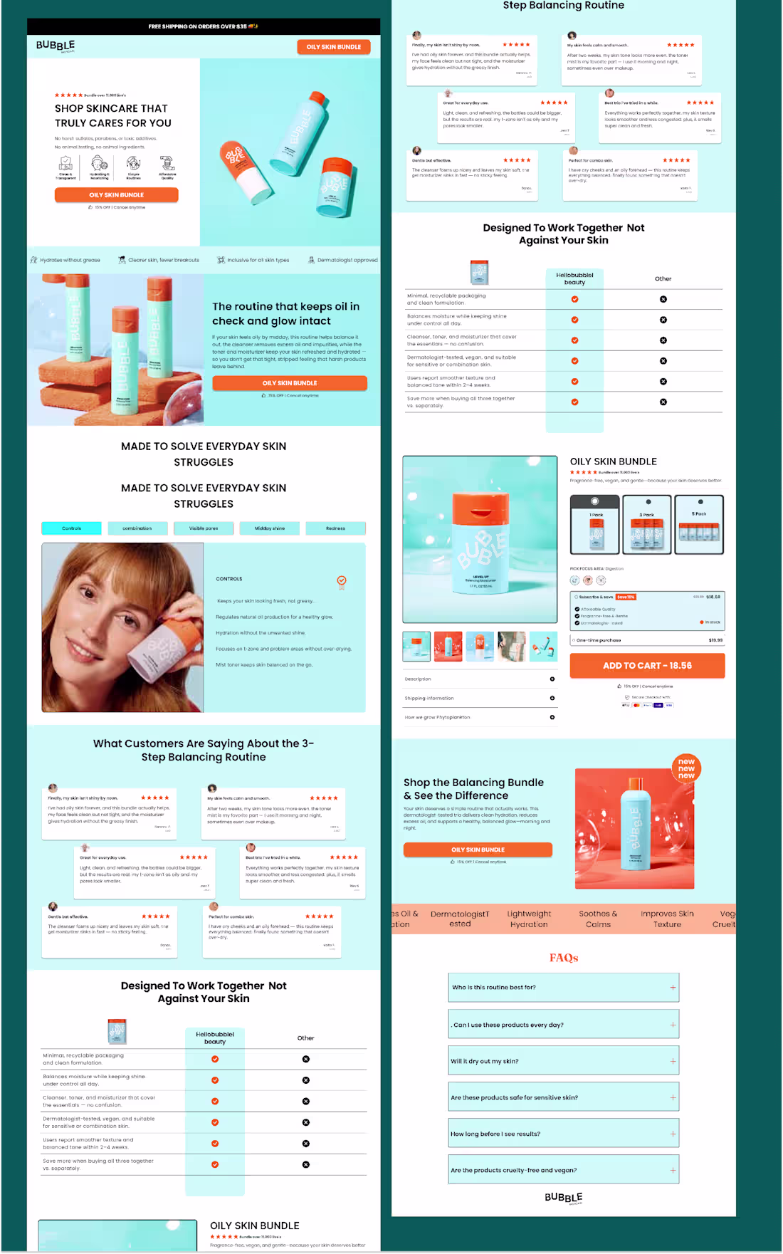 Cover image for I designed this skincare landing page with strategy first: p...