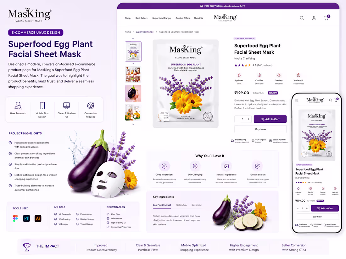 Cover image for MasKing – Superfood Egg Plant
