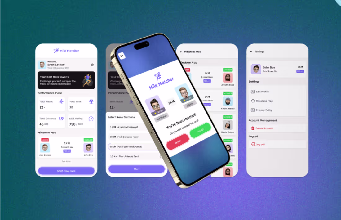 Cover image for Development of MileMatcher Runner App