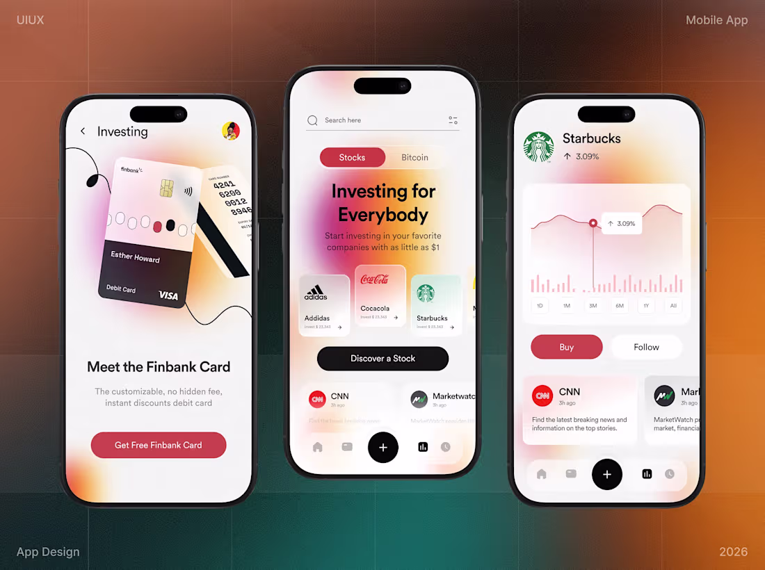 Cover image for Investing App UI/UX for Future Investors || Project Concept:...