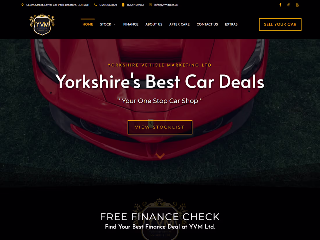 Cover image for YORKSHIRE VEHICLE MARKETING