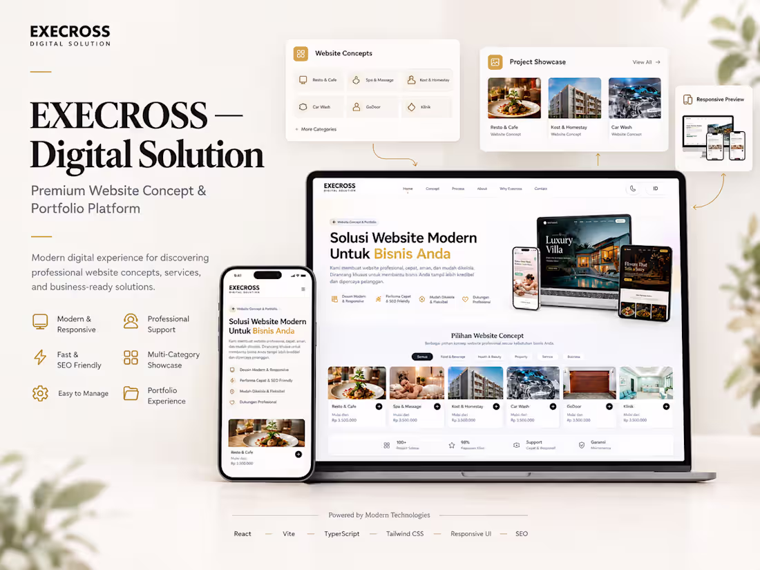 Cover image for Business Website with WhatsApp Booking (React + Vite / Next.js)