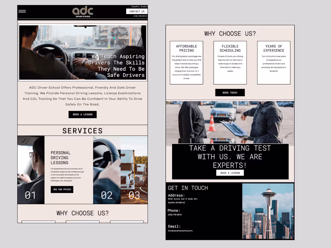 Cover image for Driving School- Seattle Washington | ADC Driver School