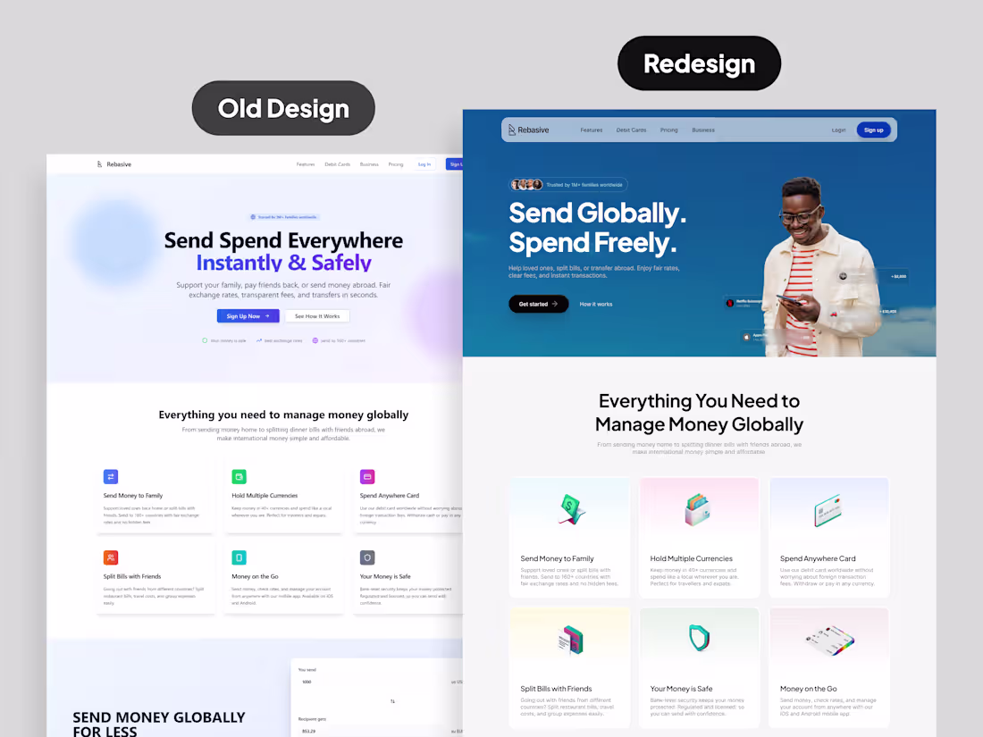 Cover image for Rebasive Homepage Redesign