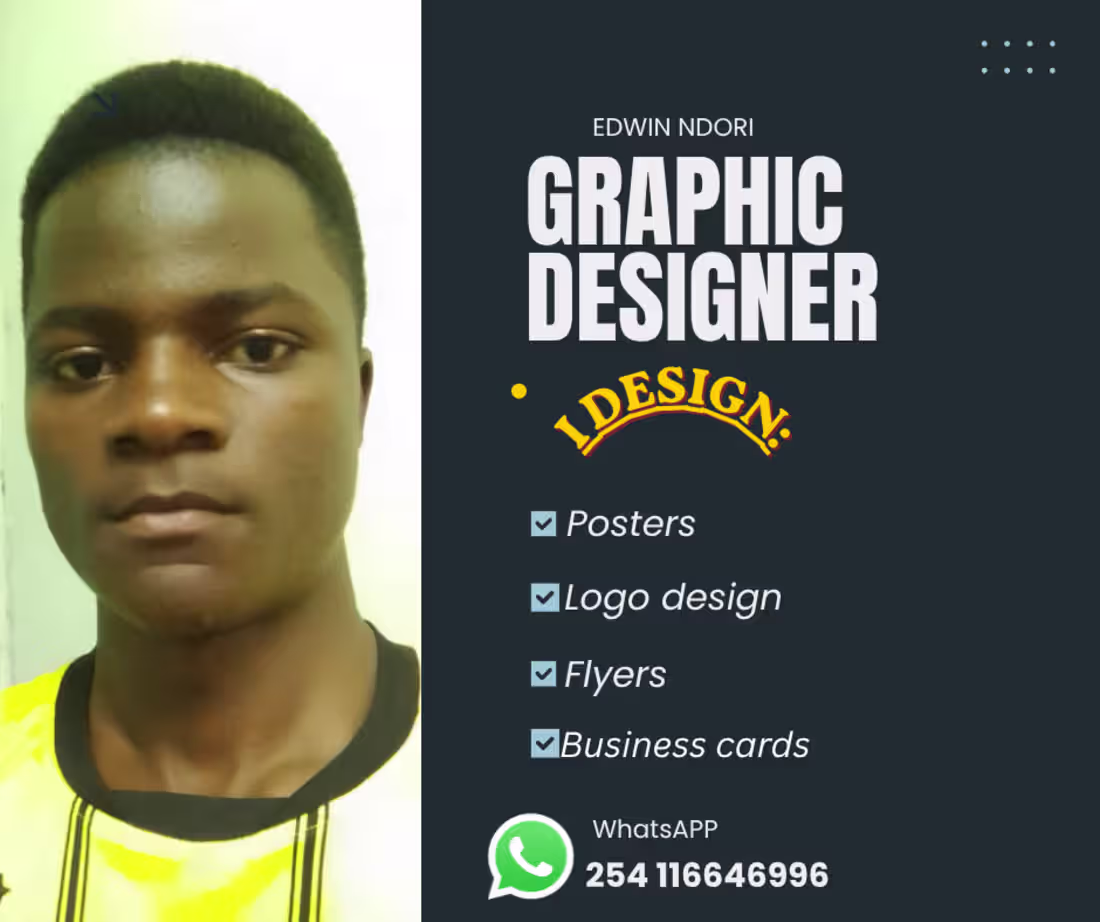 Cover image for I'm experienced in Graphic design,