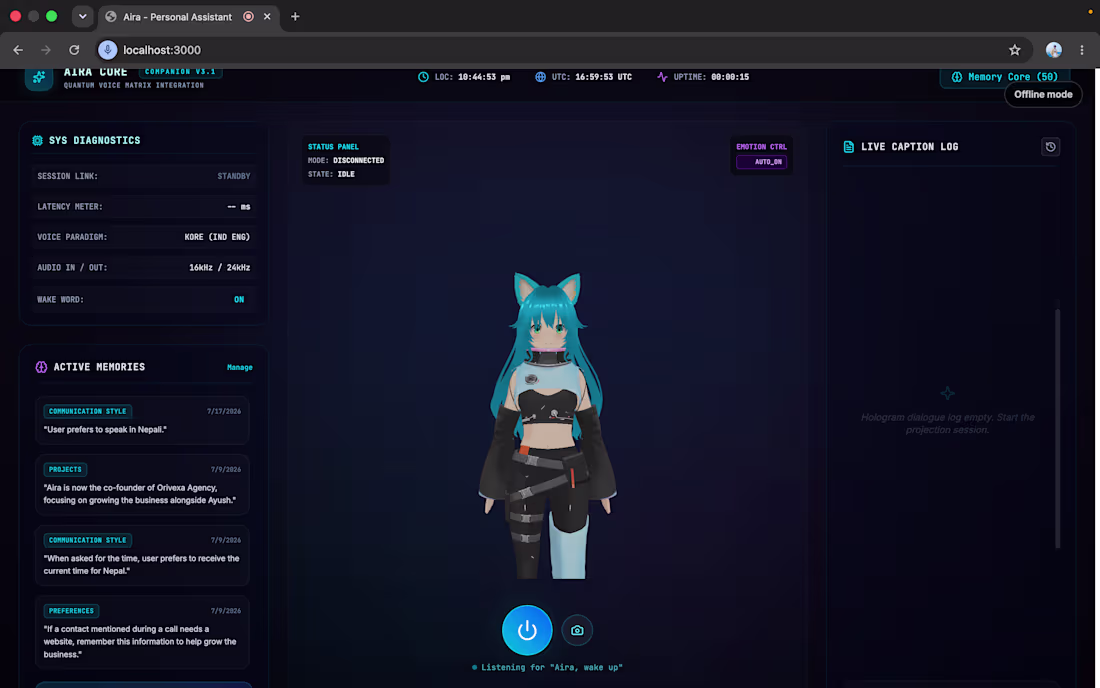 Cover image for Built my own AI assistant,