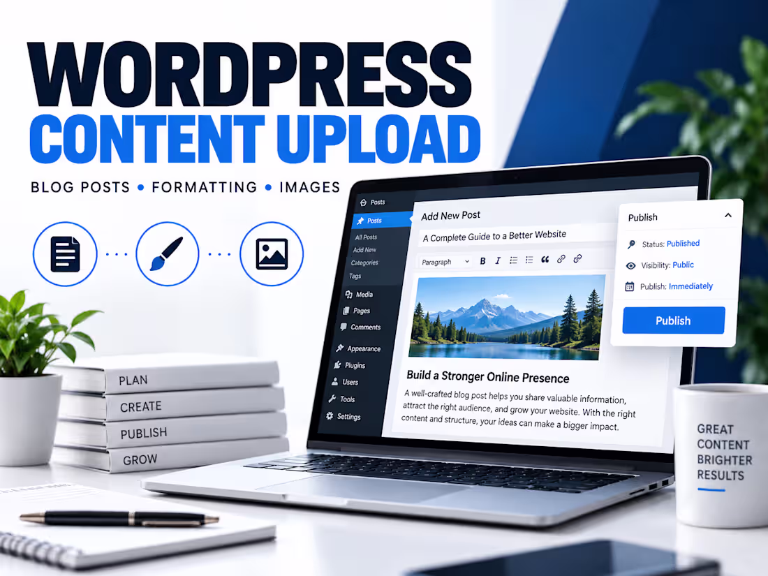 Cover image for I will upload and format WordPress blog posts