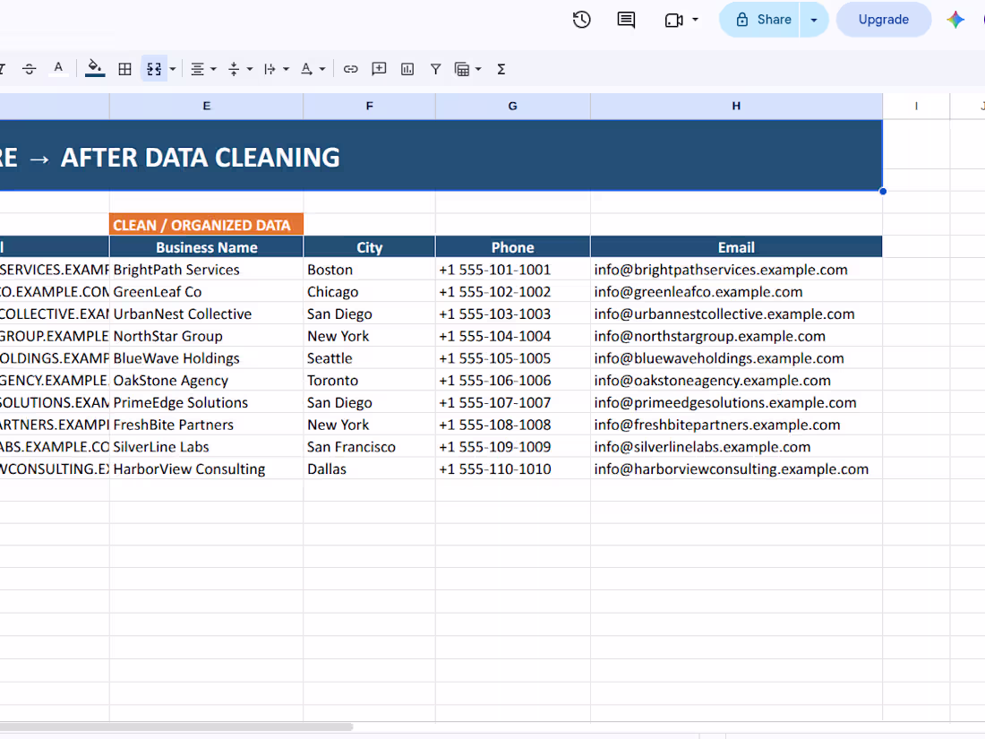 Cover image for Excel Data Cleaning & Formatting