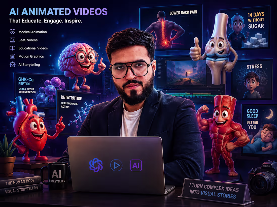 Cover image for AI Educational Videos | Pixar-Style 3D Animation for Healthcare