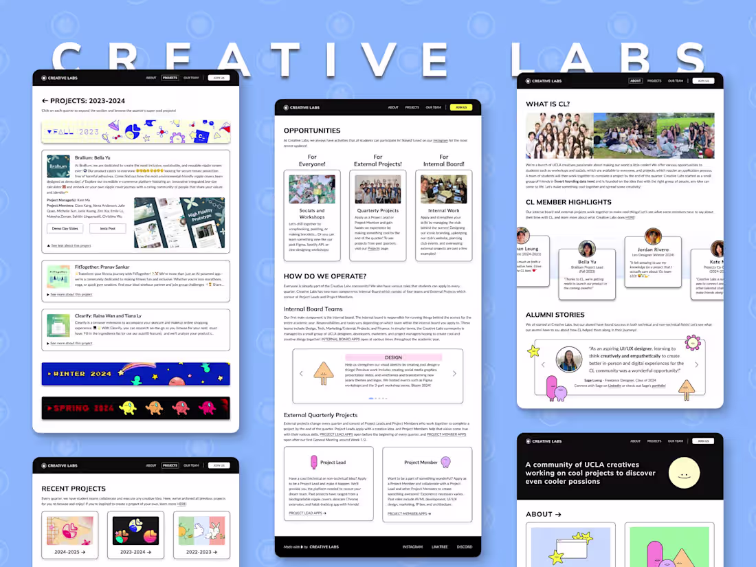 Cover image for Creative Labs Website Redesign