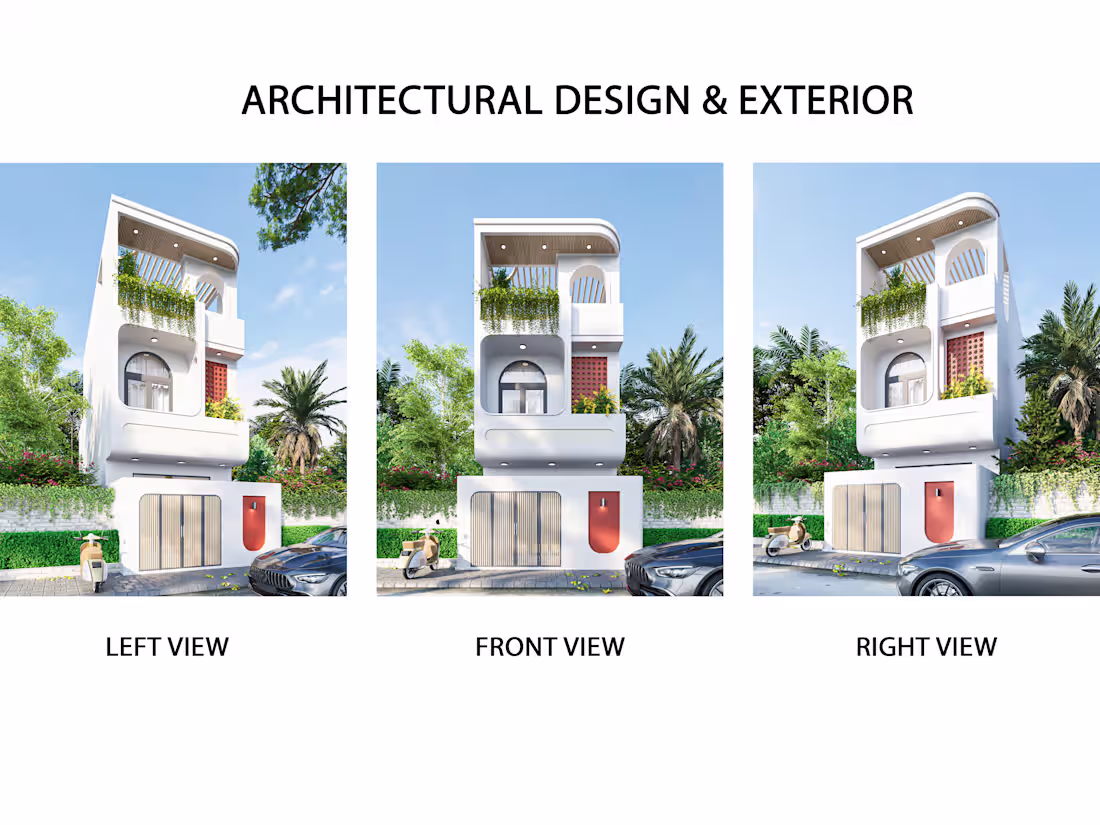 Cover image for Architectural Design & Exterior Rendering | 3ds Max + Corona