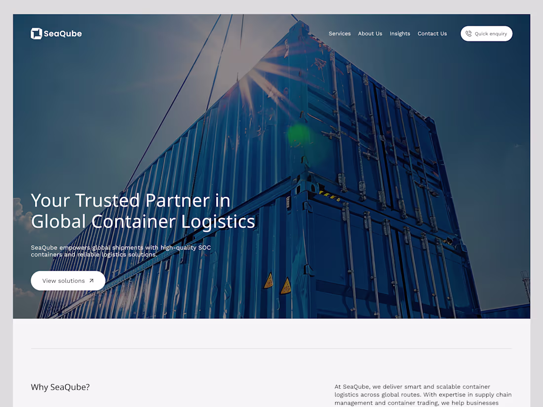 Cover image for SeaQube Website Design & Development