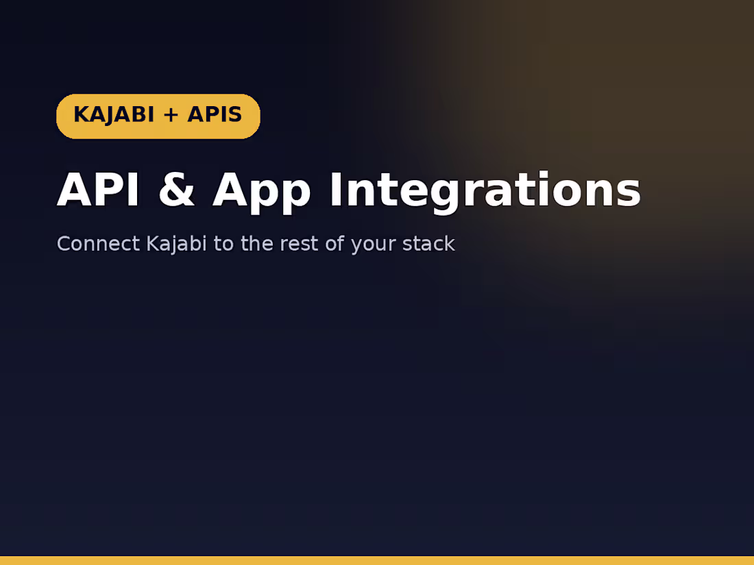 Cover image for Kajabi API & App Integrations