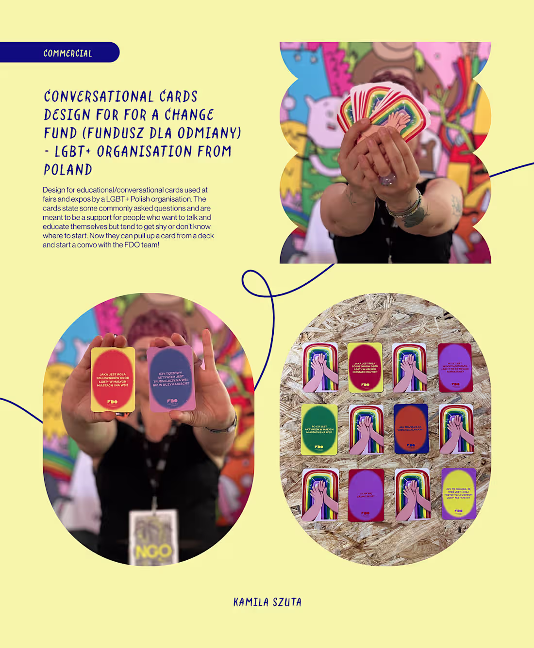 Cover image for CONVERSATIONAL CARDS DESIGN – FOR A CHANGE FUND :: Behance