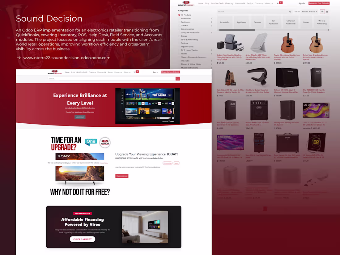 Cover image for Sound Decision: Odoo ERP Customization for E-commerce Efficiency