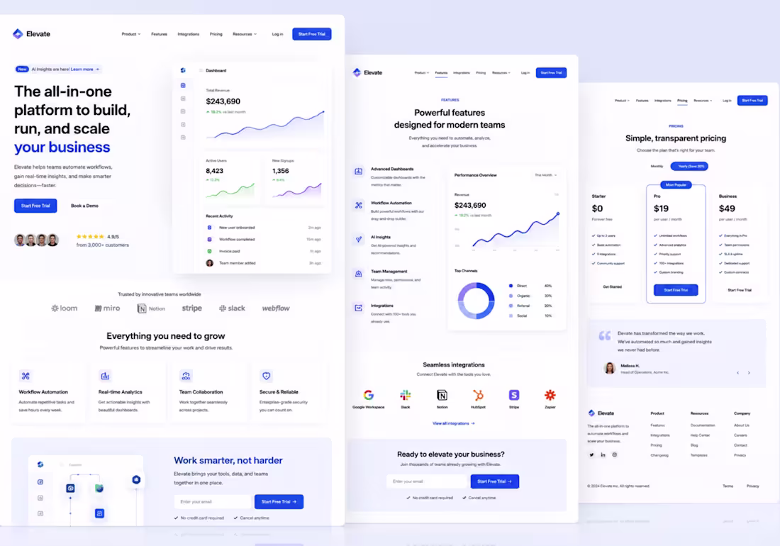 Cover image for Saas Website | Framer Startup Website | Framer Website Redesign 