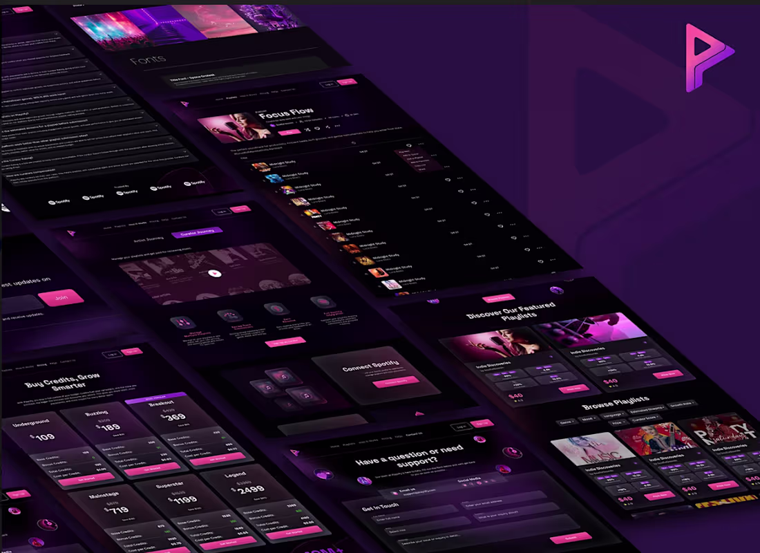 Cover image for UI/UX Website Design - Playcify