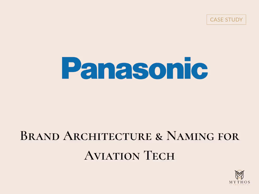 Cover image for Brand Architecture & Naming for Aviation Tech