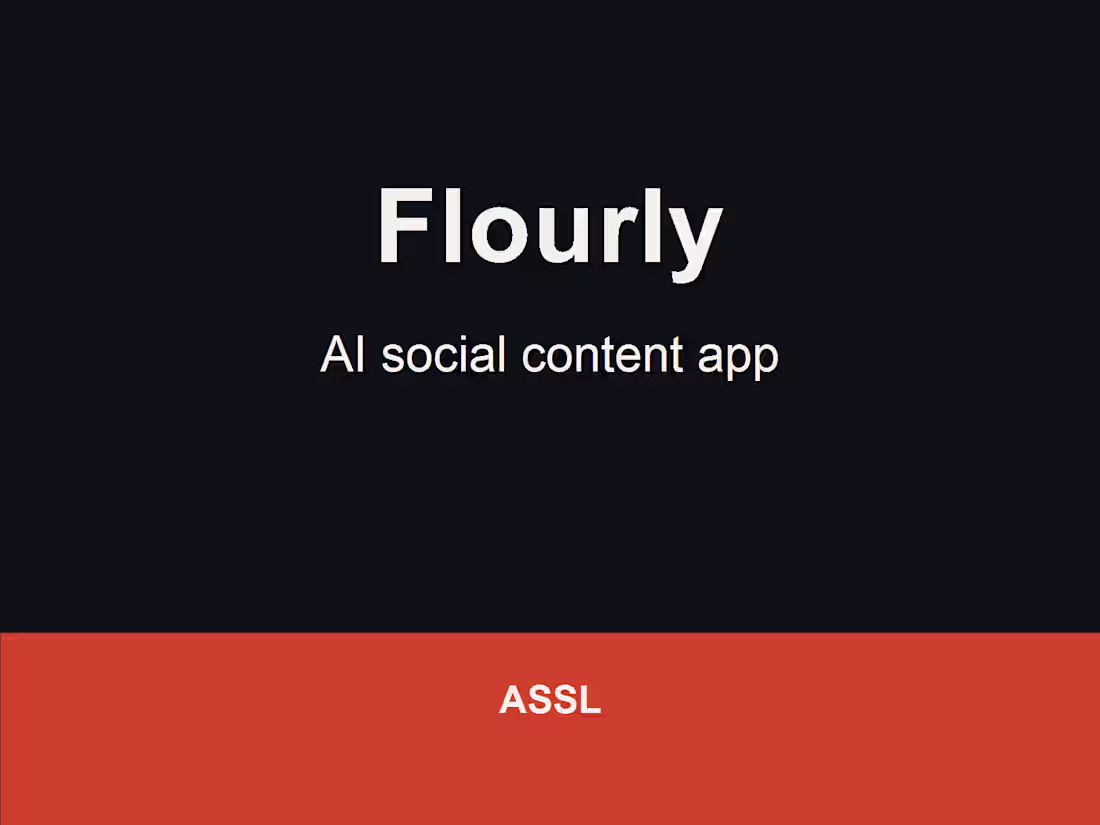 Cover image for Flourly - AI social content app
