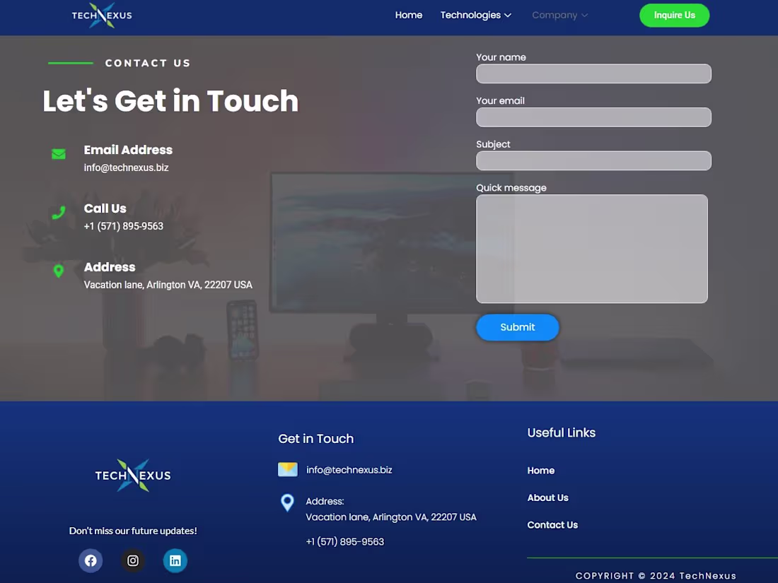 Cover image for Website for IT Company