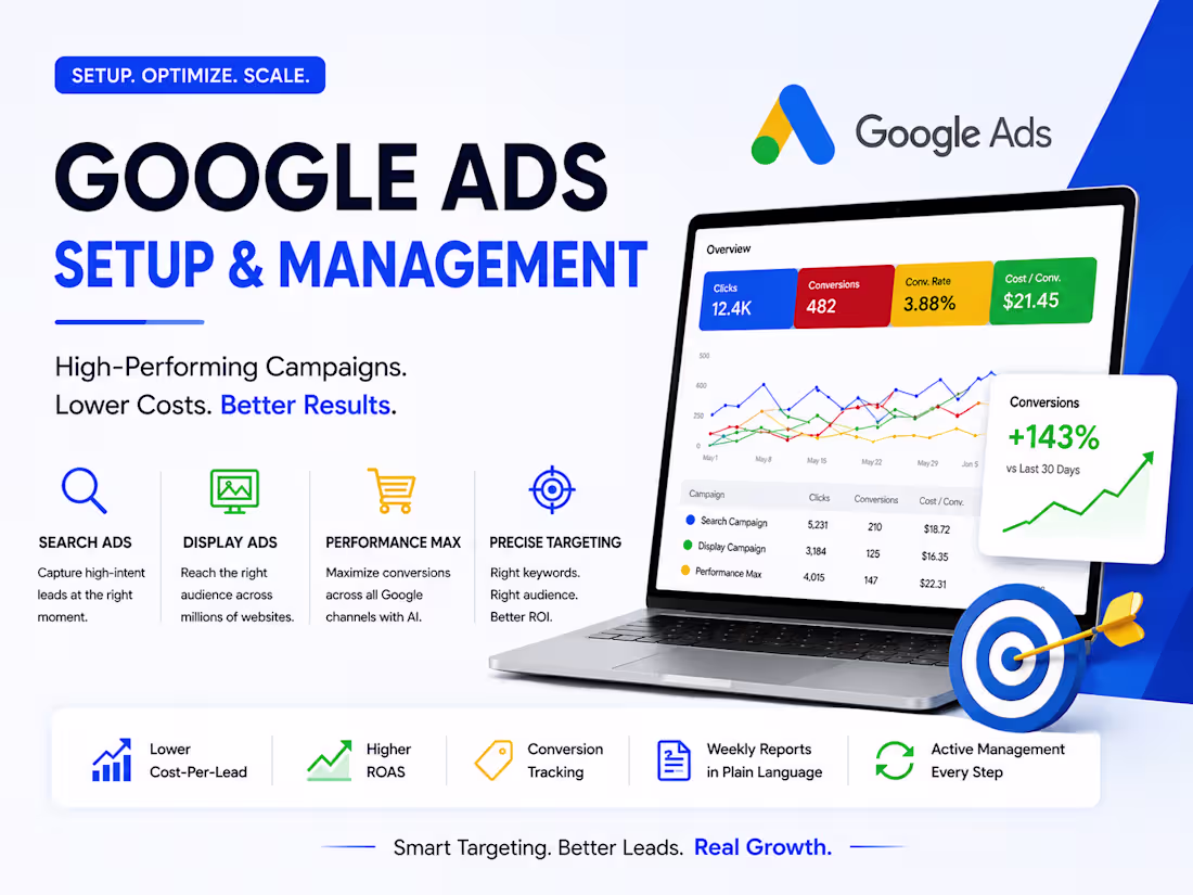 Cover image for Google Ads Setup & Management