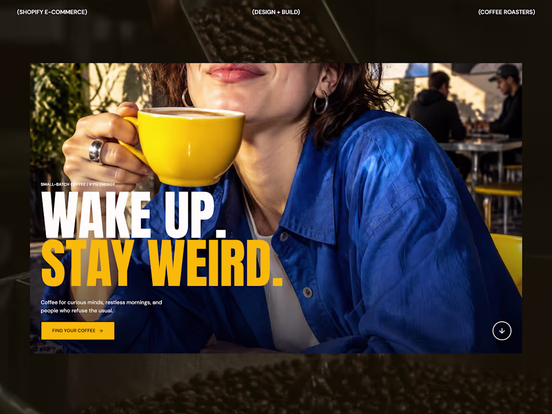 Cover image for Drip Riot | Coffee E-commerce Website | UX/UI & Shopify