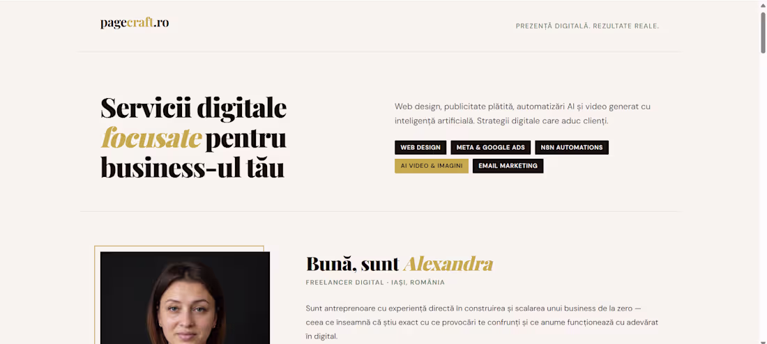 Cover image for Pagecraft.ro — My Freelancing Website