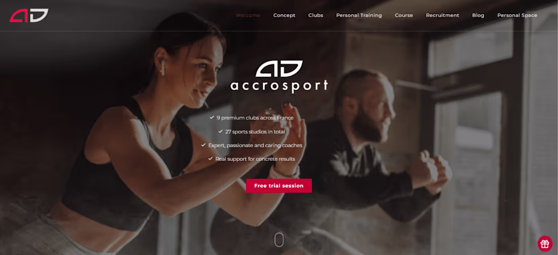 Cover image for Professional Gyms and Fitness Club