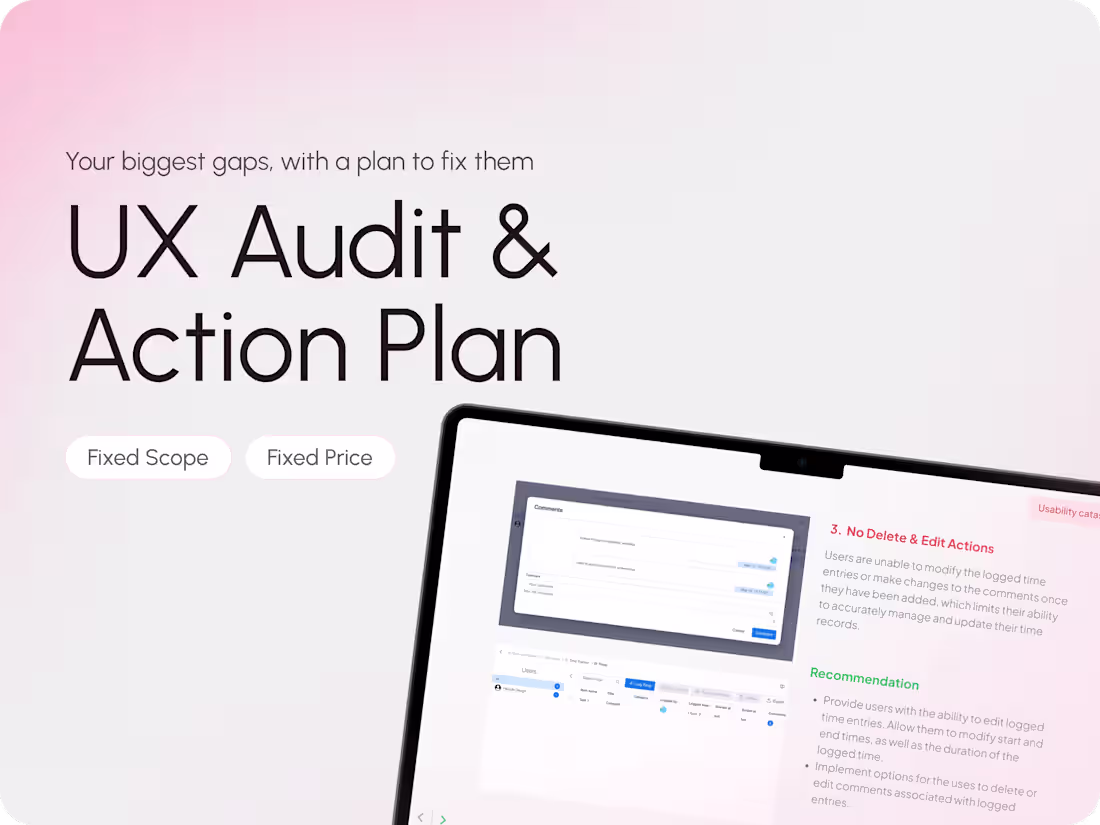 Cover image for Full UX Audit | Health Check & Action Plan