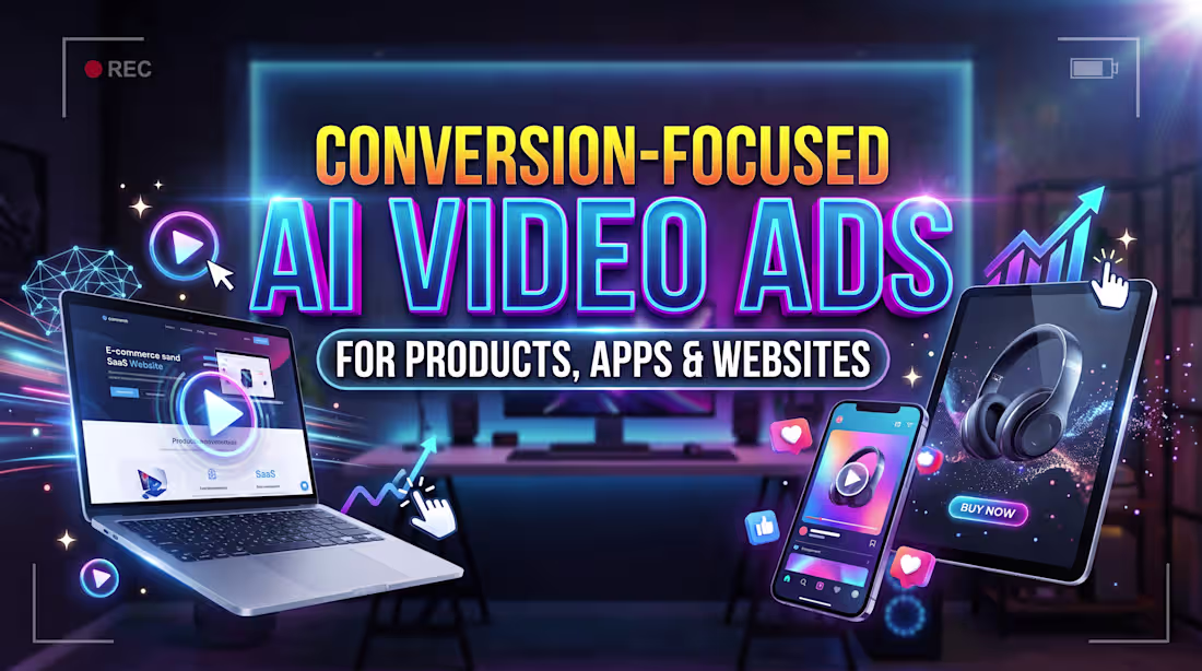 Cover image for I will create  ai video ads for products, apps and website