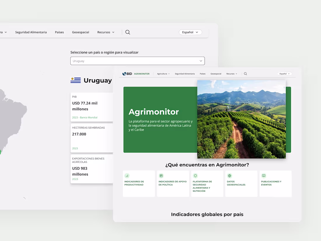 Cover image for Agrimonitor - B2B - Interamerican Development Bank IDB