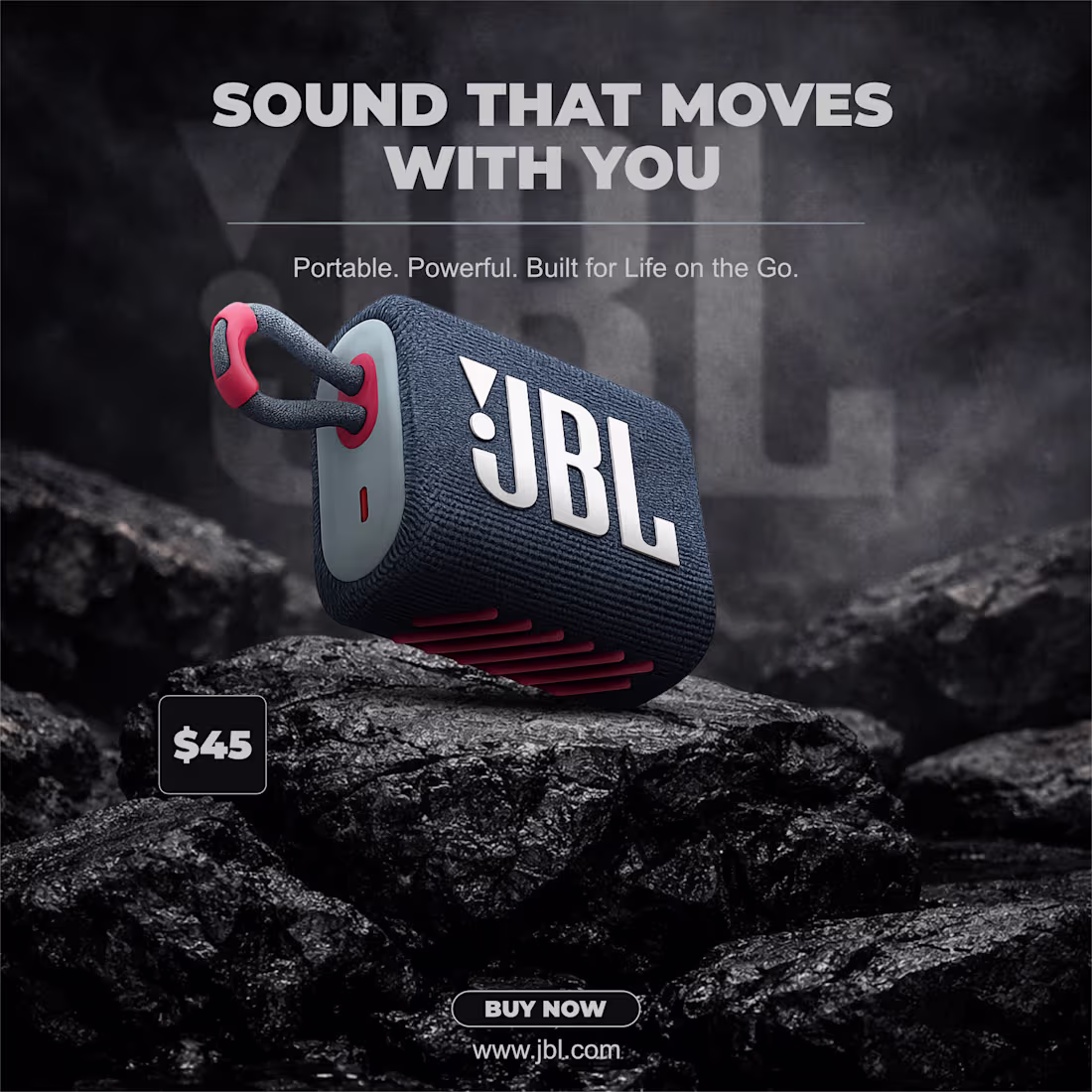 Cover image for JBL Portable Speaker Ad Design