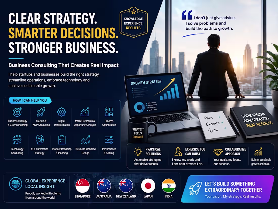 Cover image for Business Consulting | Strategy, Growth & Digital Transformation