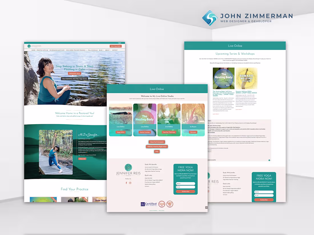Cover image for Jennifer Reis Yoga | WordPress to Kajabi Migration