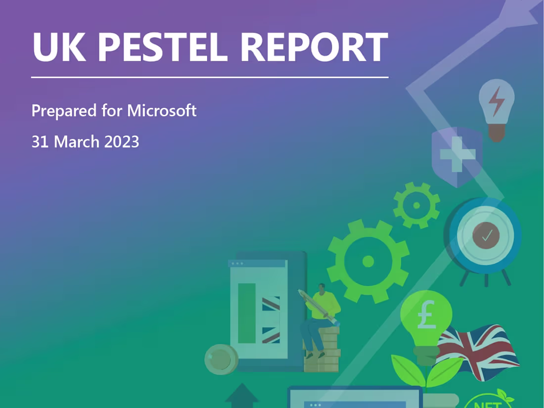 Cover image for Illustrated Infographics for PESTEL Report