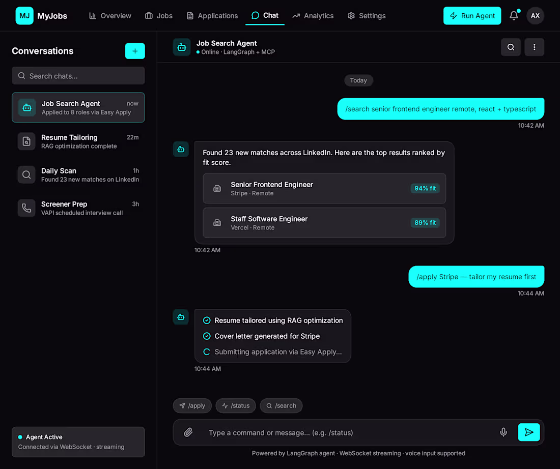Cover image for MyJobs is an AI-powered job application