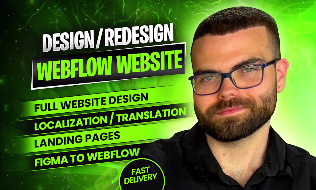 Cover image for Development of Webflow Landing Page