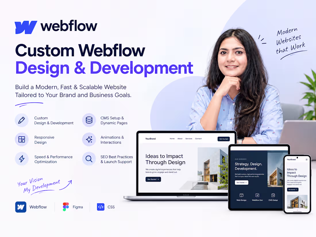 Cover image for Custom Webflow Website Design & Development