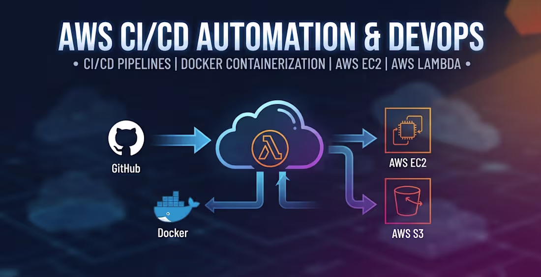 Cover image for I will set up robust, automated CI/CD pipelines and scalable AWS