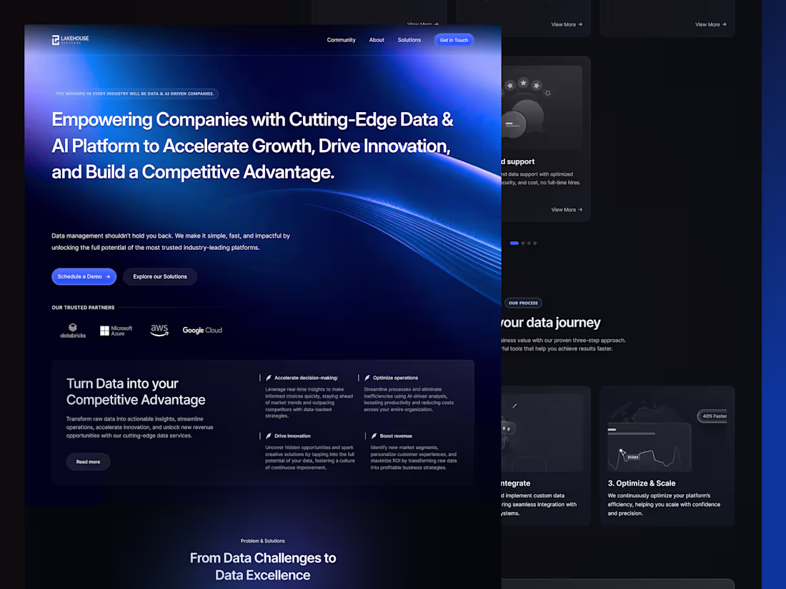 Cover image for Lakehouse Partners — Turning Complex Data Into Clarity