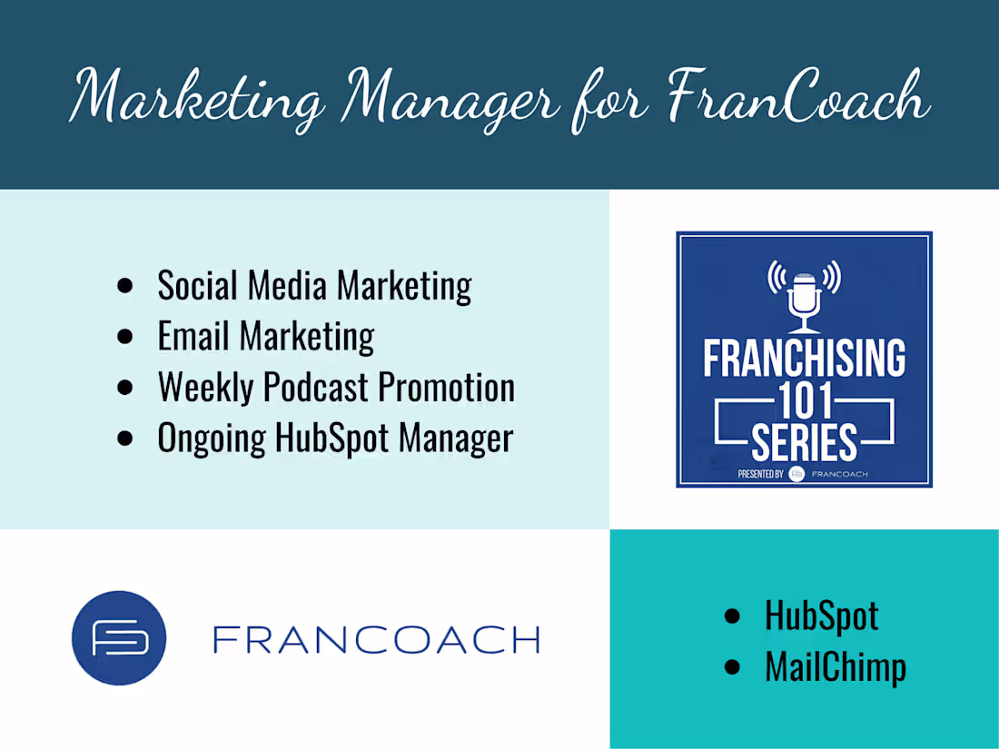 Cover image for Marketing Manager for FranCoach