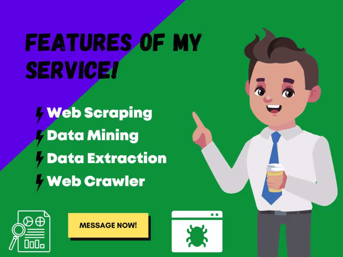 Cover image for Web Scraping, Crawling, and Data Extraction Services with Python