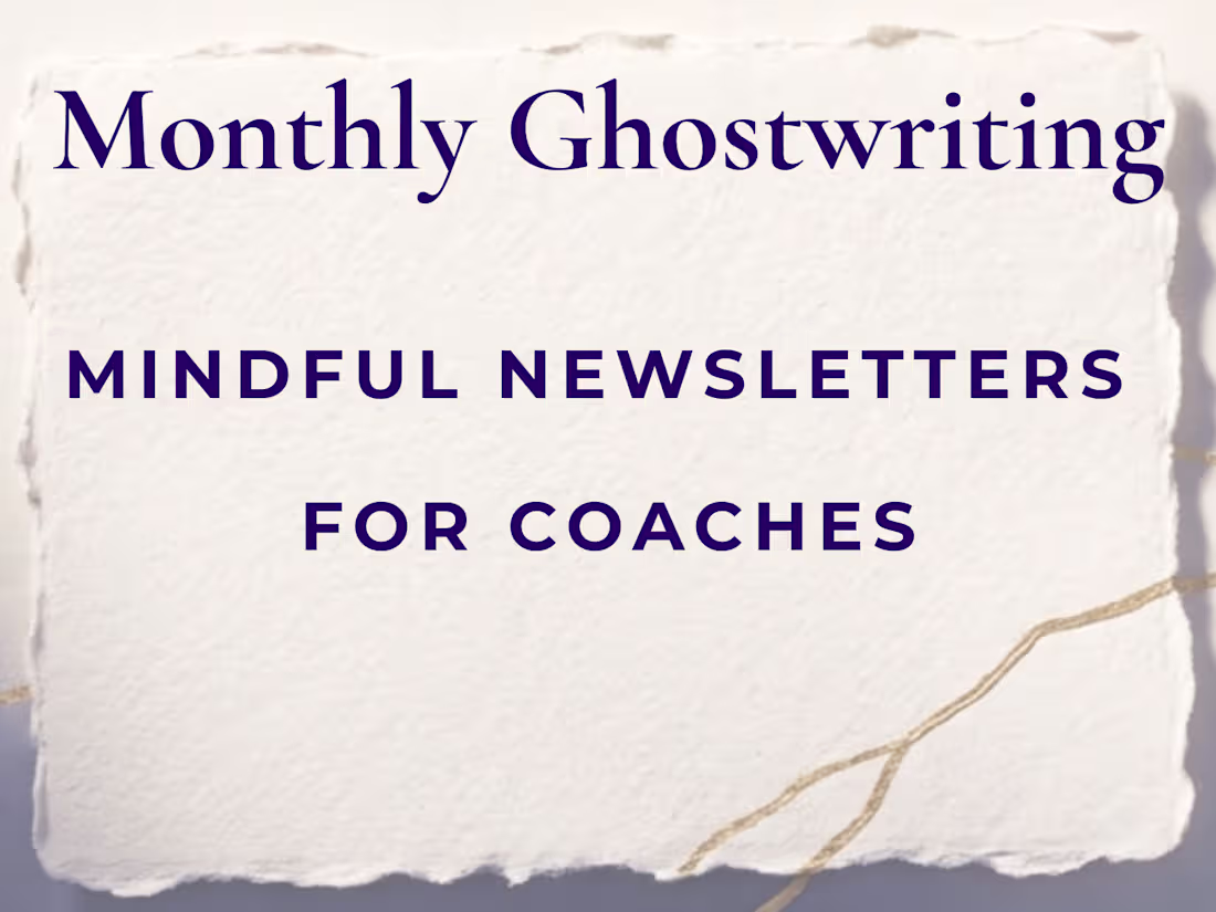 Cover image for Authentic Voice Newsletter — Monthly Ghostwriting