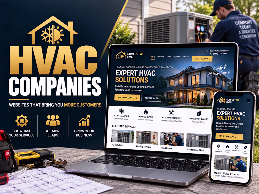 Cover image for ❄️ HVAC Website Design | WordPress HVAC Contractor Website
