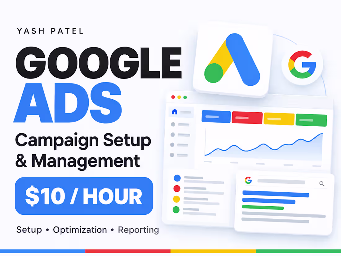 Cover image for Google Ads Campaign Setup & Ongoing Management