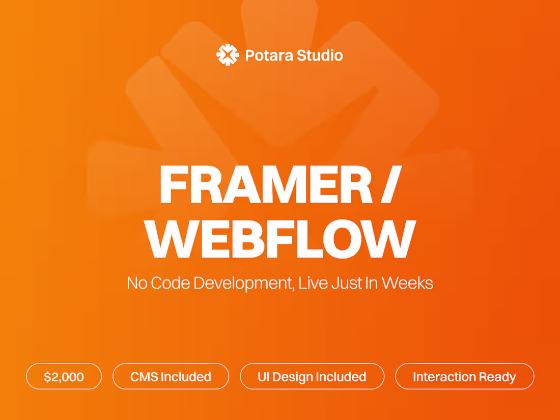 Cover image for Framer & Webflow — Live In Weeks