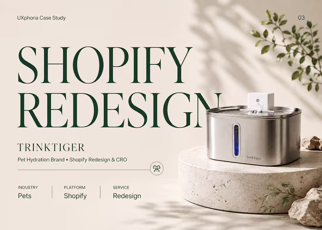 Cover image for 🛒 a Conversion-focused Shopify Redesign for DTC brands